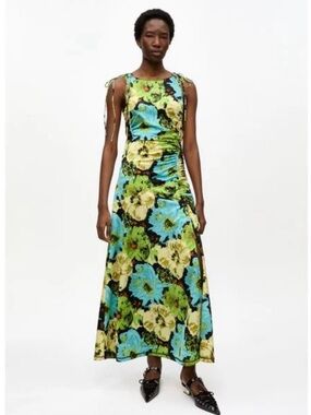 GANNI BNWT Floral Sleeveless Maxi Dress